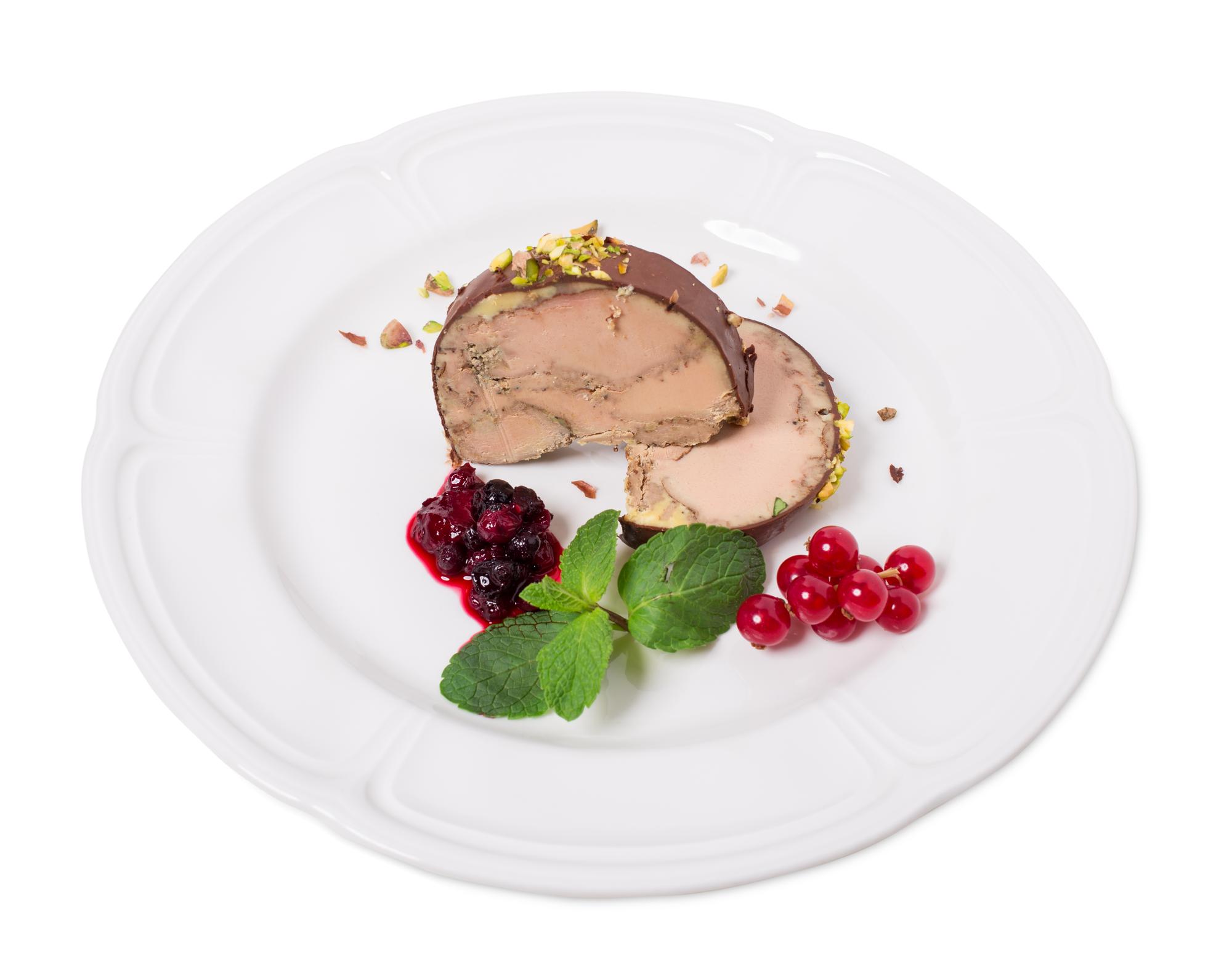 Close-up of plated artisanal dish with garnish